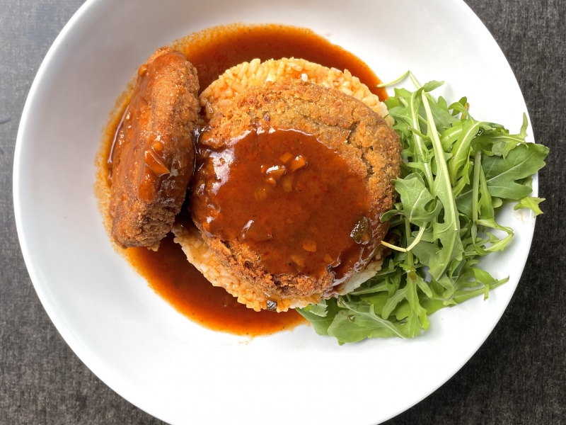 Gombafasírt zöldség jus-vel